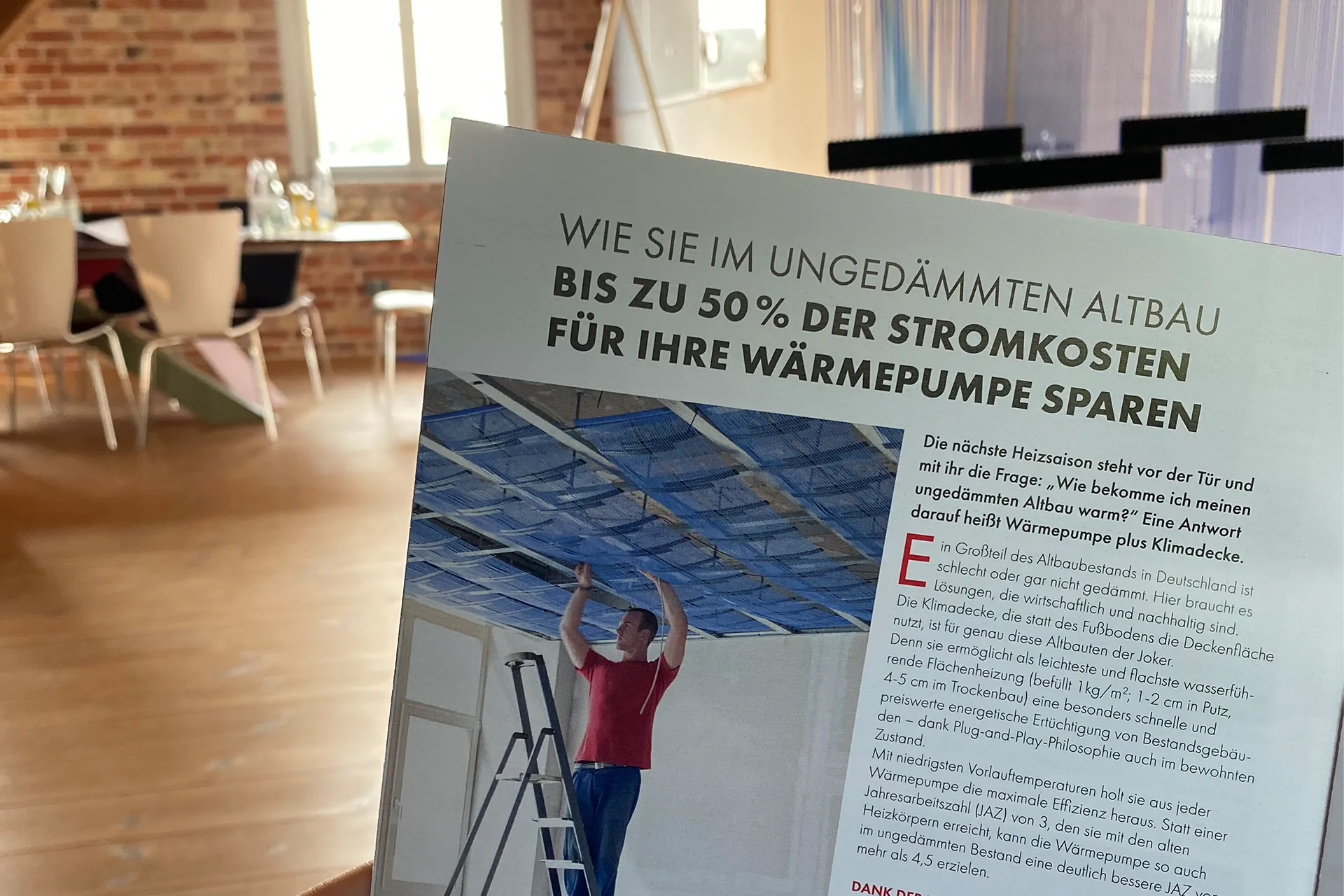 Fachartikel Klimadecke und Wärmepumpe