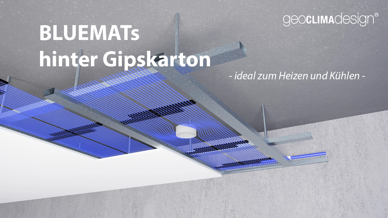 GeoClimaDesign AG zeigt beim BAKA Forum "Praxis Altbau on tour" Installation von BLUEMATs hinter Gipskarton.