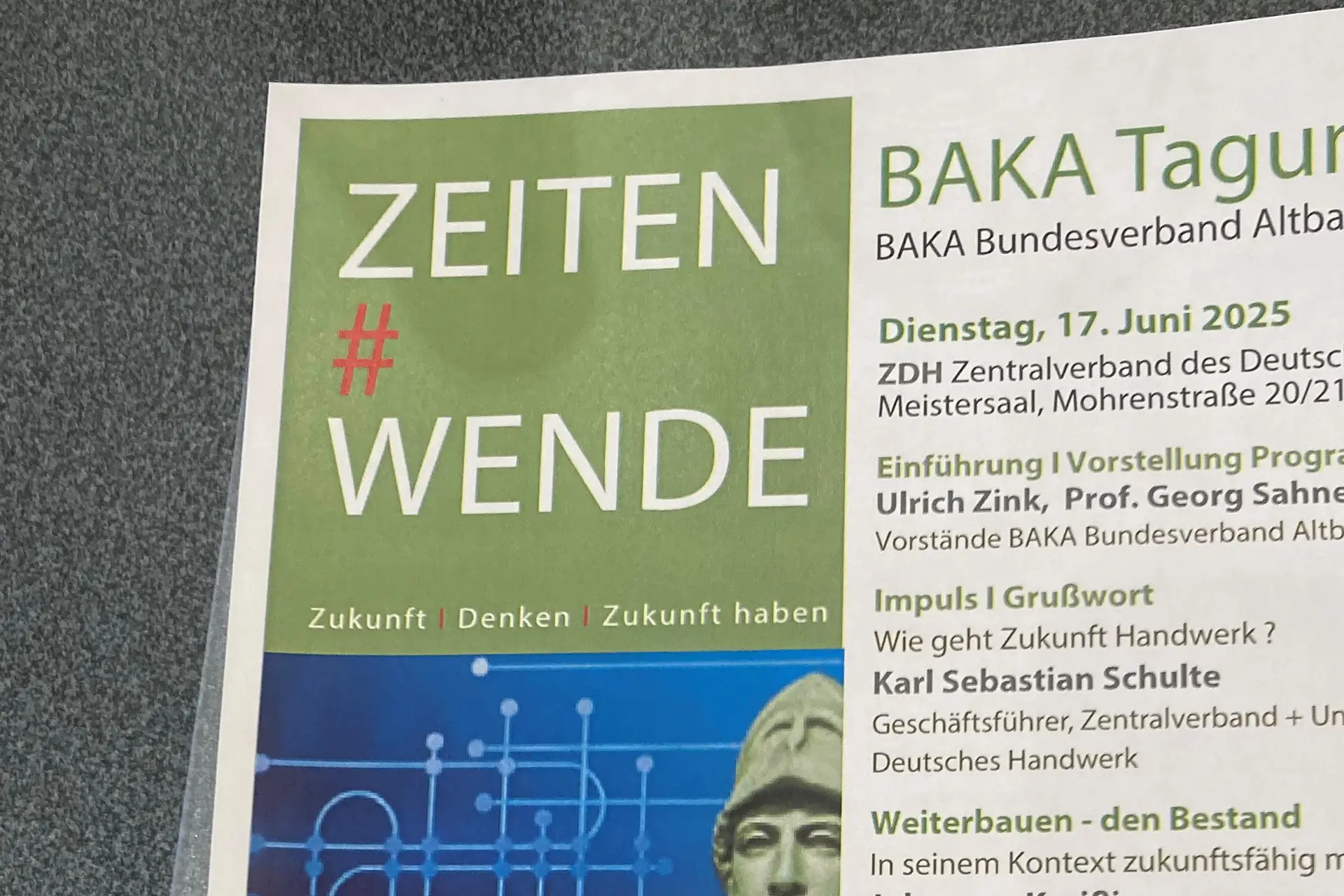 BAKA-Tagung Programmausschnitt
